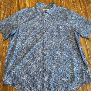 Tommy Bahama The Bahama Coast Island Zone Blue AOP Beach Island Men’s Size XL
